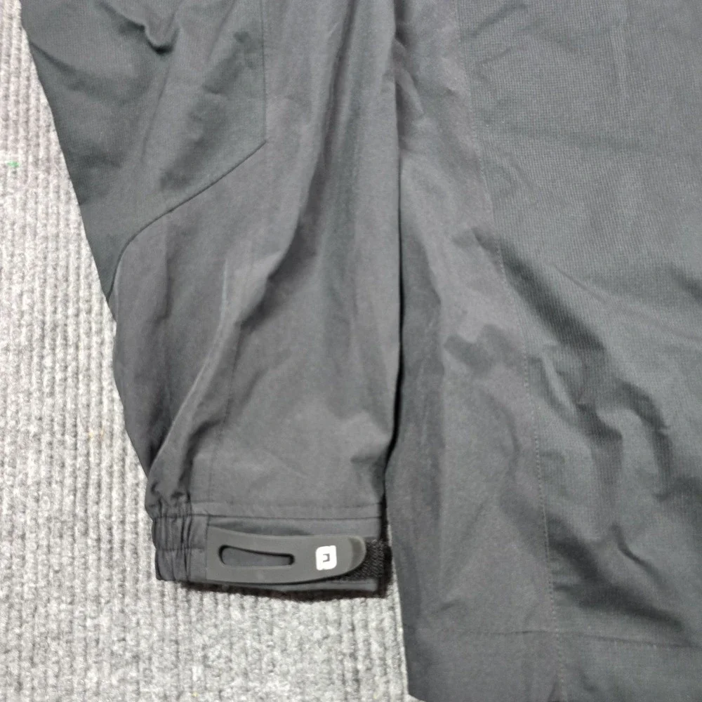 FootJoy DryJoys HydroLite Rain Jacket Mens 2XL Black Waterproof Windproof Golf
